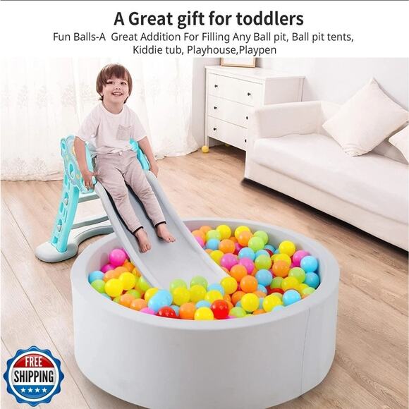 500 Ball Pit Balls Multi-Color Plastic Balls for Ball Pits - Picture 2 of 5